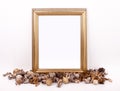 Christmas mockup styled stock photography with gold frame