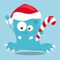 christmas monsters blue 01