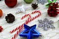 Christmas mood texture toys and gifts festive mood Royalty Free Stock Photo