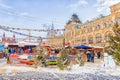 Christmas Moscow. Festive Christmas Fair on the Red Square