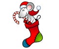 Christmas Mouse in Stocking