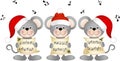 Christmas mouses choir singing