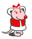 Christmas mousy Royalty Free Stock Photo