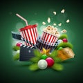 Christmas Movie concept Royalty Free Stock Photo