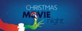 Christmas Movie night Facebook Cover, Grinch hand