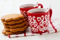Christmas mulled wine and gingerbread Royalty Free Stock Photo