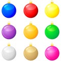 Christmas multicolor balls Royalty Free Stock Photo
