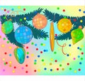 Christmas multicoloured background