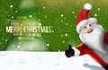 Christmas multilingual Santa Claus Thumbs Up 3D Render