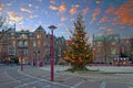 Christmas at the Museumplein in Amsterdam Netherlands Royalty Free Stock Photo