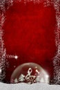 Christmas musical background.Copy space, vertical Royalty Free Stock Photo