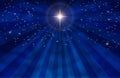 Blue Christmas Nativity background Royalty Free Stock Photo