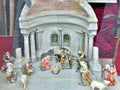 Christmas Nativity Crib with Christ Child and biblical figures Royalty Free Stock Photo