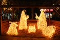 Christmas nativity in the town square, Fuengirola, Spain.