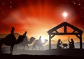 Christmas Nativity Scene Royalty Free Stock Photo