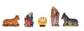 Christmas nativity scene with holy family Royalty Free Stock Photo