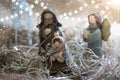 Christmas Nativity Scene. Rustic Christmas decoration Royalty Free Stock Photo