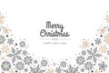 Christmas and New Year background. Bright Winter holiday composition. Greeting card, banner, poster Royalty Free Stock Photo