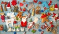 Christmas and New Year background with decorations Royalty Free Stock Photo