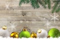 Christmas 2022 New Year background on old wood. Royalty Free Stock Photo