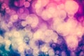 Christmas New Year background. Purple bokeh abstract background. Royalty Free Stock Photo