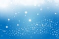 Christmas and New Year background with snowflakes and light effects on a blue background. Flat vector illustration EPS10 Royalty Free Stock Photo