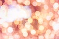 Christmas New Year bokeh background. Blurred light in warm tone background. Store shop mall concept. soft focus dream city blurry