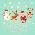 Christmas and New Year card