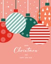 Christmas and New Year card Merry Christmas and Happy New Year Royalty Free Stock Photo