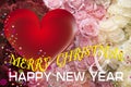 Christmas and New Year Card. Royalty Free Stock Photo