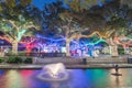 Christmas and New Year celebration lighting in Houston, Texas, U