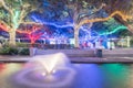 Christmas and New Year celebration lighting in Houston, Texas, U