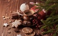 Christmas and New Year composition. Royalty Free Stock Photo