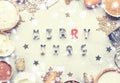 Christmas or New Year composition with ingredients for baking or Royalty Free Stock Photo