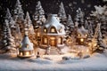 Christmas and New Year, Cozy fireplaces and warm hot chocolates, lighting bonfires, candles, Ai Generative
