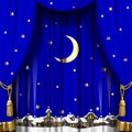 Christmas and New Year curtain Royalty Free Stock Photo