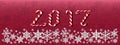 Christmas and new year dark red banner