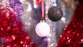 Christmas and New Year Decoration. Abstract Blurred Bokeh Holiday Background.