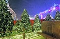 Christmas and New Year 2020 decorations on Tverskaya street in Moscow. Royalty Free Stock Photo