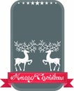 Christmas and New Year deer card
