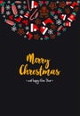 Christmas and New year design concept in flat design