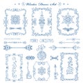 Christmas,New year frames,borders.Decor set Royalty Free Stock Photo