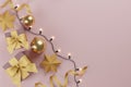Christmas and New Year Gifts with Decoration. Banner design 3D Illustration
