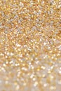 Christmas New Year Gold and Silver Glitter background. Holiday abstract texture Royalty Free Stock Photo