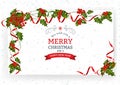 Christmas And New Year Greeting Card