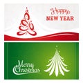 Christmas and New Year greeting cards