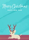 Christmas and new year holiday Chihuahua dog card