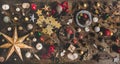 Christmas or New Year holiday decoration layout background, texture, wallpaper