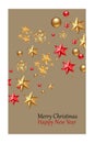 Christmas and New Year holiday gift cards. Banners, web poster, flyers and brochures, greeting cards, group bright covers.