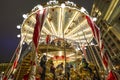 Christmas New Year holidays decoration in Moscow at night, Russia-- Manege Square near the Kremlin Royalty Free Stock Photo